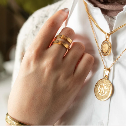 Paslanmaz Çelik Ayet-el Kürsi Yüzük